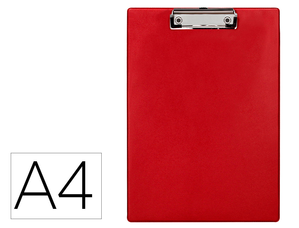 PORTA NOTAS Q-CONNECT PLASTICO 50% RECICLADO DIN A4 VERMELHO ESPESSURA 2,1MM