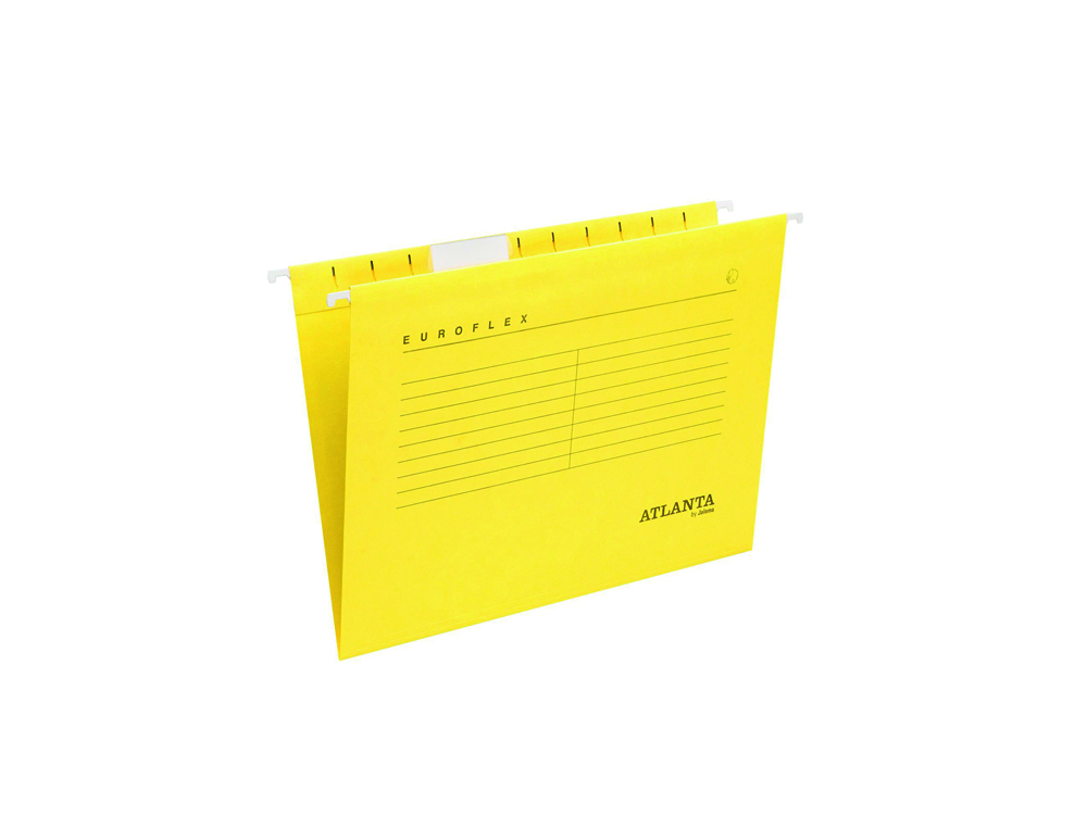 CAPA DE SUSPENSAO TARIFOLD ATLANTA EUROFLEX DIN A4 CARTOLINA 100% RECICLADA FSC COR AMARELO CAIXA DE 25 UNIDADES