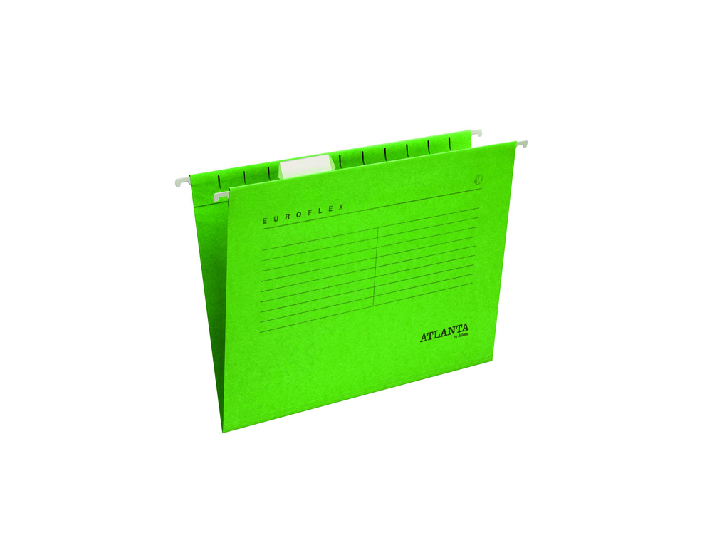 CAPA DE SUSPENSAO TARIFOLD ATLANTA EUROFLEX DIN A4 CARTOLINA 100% RECICLADA FSC COR VERDE CAIXA DE 25 UNIDADES