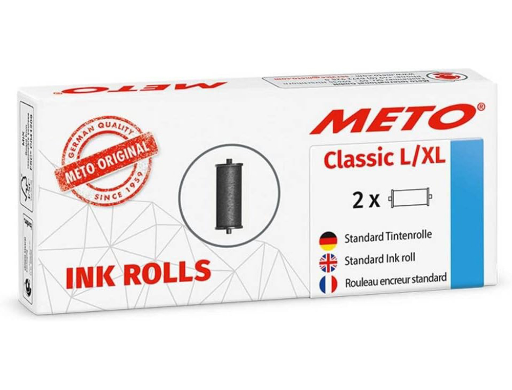 ROLO DE TINTA METO CLASSIC L /XL CAIXA DE 2 UNIDADES
