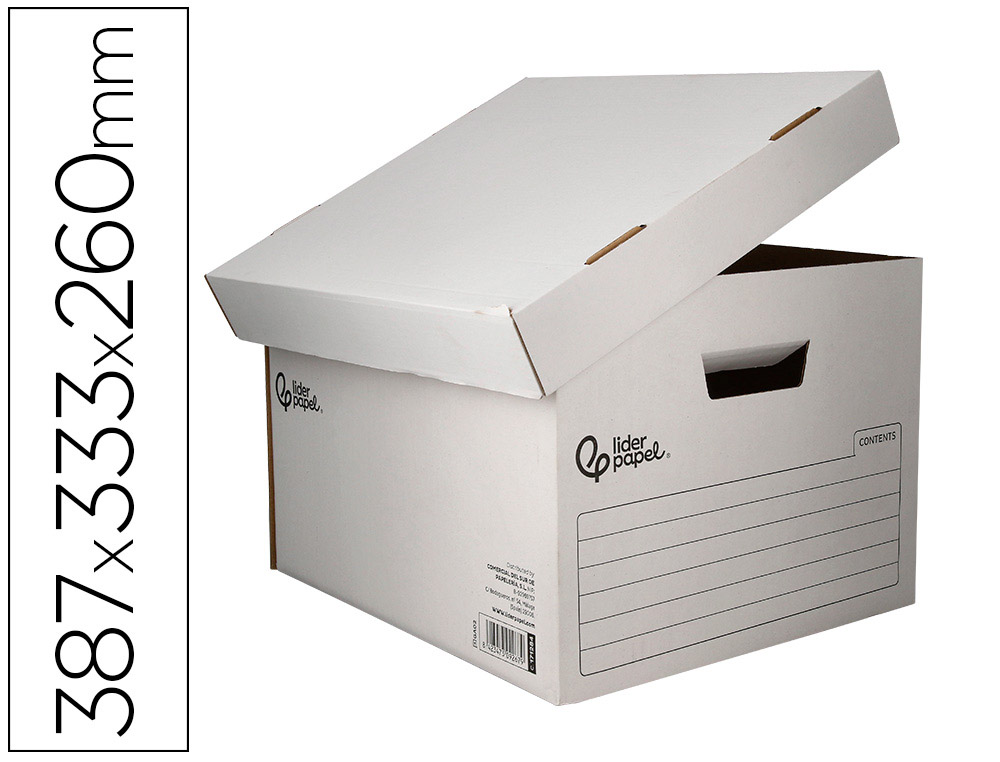 CAIXA PARA ARQUIVO MORTO LIDERPAPEL CARTAO 100% RECICLADO AUTOMATICO PARA 3 CAIXAS ARQUIVO DEF. FOLIO / 4 ARQUIVADO
