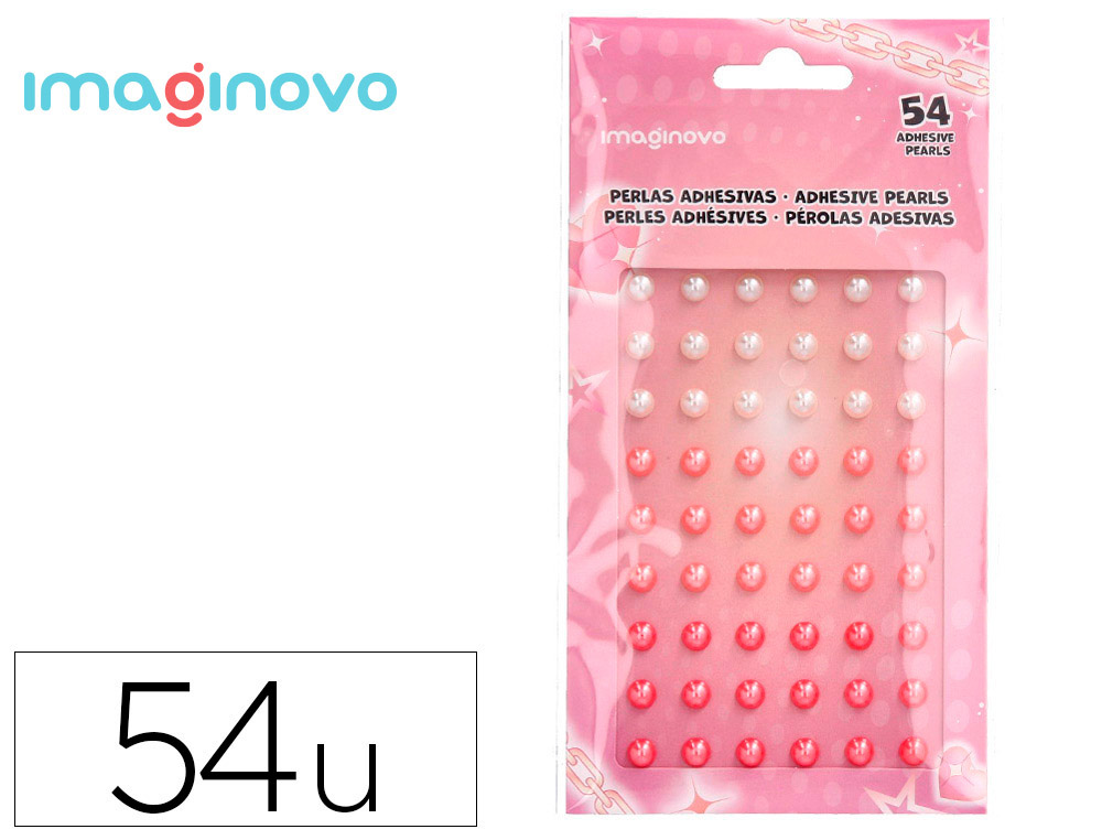 AUTOCOLANTES IMAGINOVO PEDRAS BRANCAS E ROSAS BRILHANTES COM RELEVO PARA TODAS AS SUPERFICIES 190X105 MM EM BLISTER