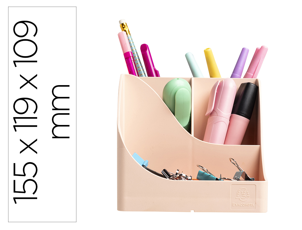 ORGANIZADOR DE SECRETARIA EXACOMPTA SKANDI COR NUDE 155X119X109 MM