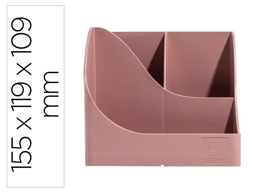 ORGANIZADOR DE SECRETARIA EXACOMPTA SKANDI COR ROSA VELHO 155X119X109 MM