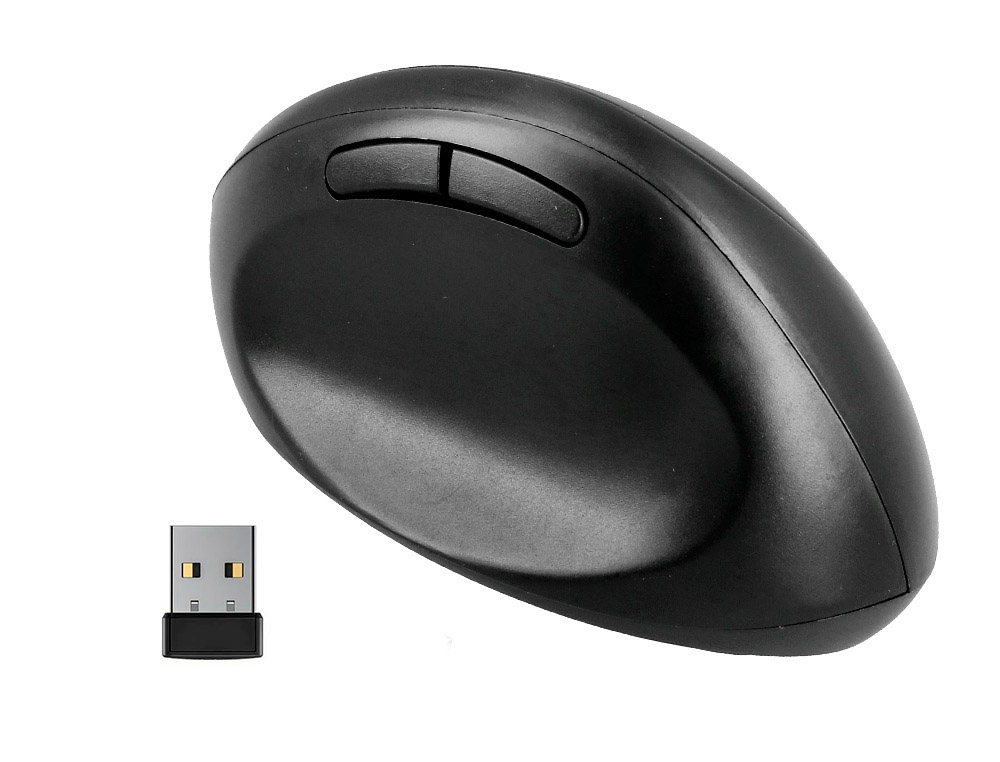 RATO Q-CONNECT OTICO SEM FIOS ERGONOMICO VERTICAL DPI 800/1200/1600 PILHA AA PRETO