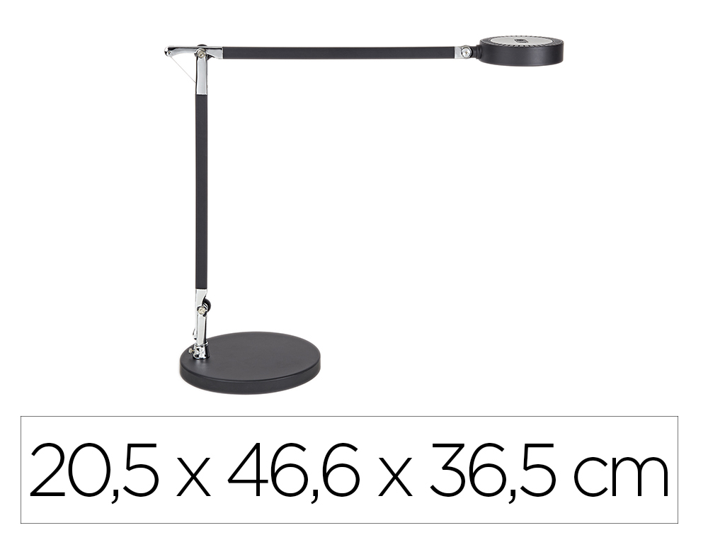 CANDEEIRO DE ESCRITORIO MAUL LED GRACE COR PRETO 205X466X365 MM