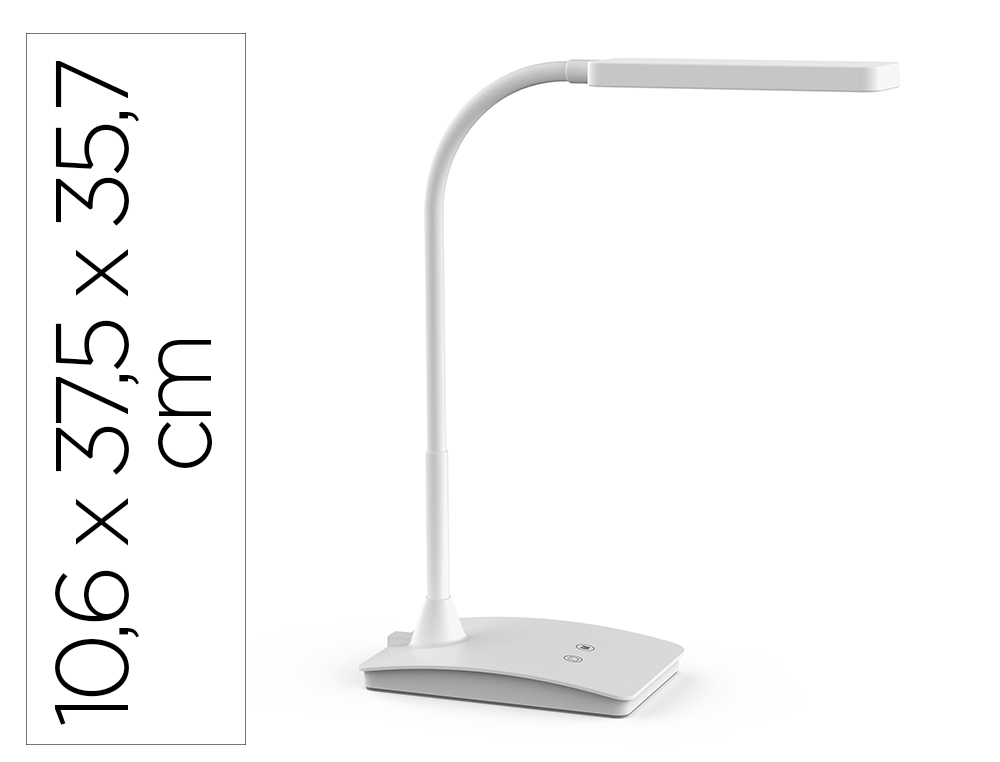 CANDEEIRO DE ESCRITORIO MAUL LED PEARLY TRES NIVEIS INTENSIDADE COR BRANCO 106X375X357 MM