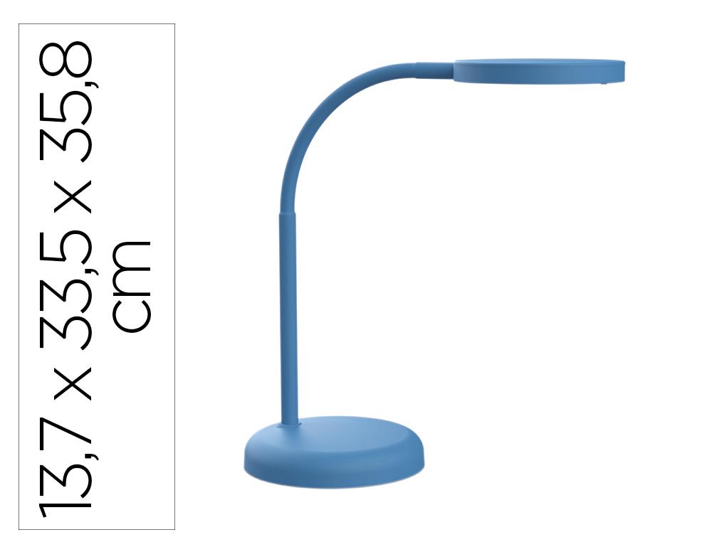 CANDEEIRO DE ESCRITORIO MAUL LED JOY COR AZUL 137X335X358 MM