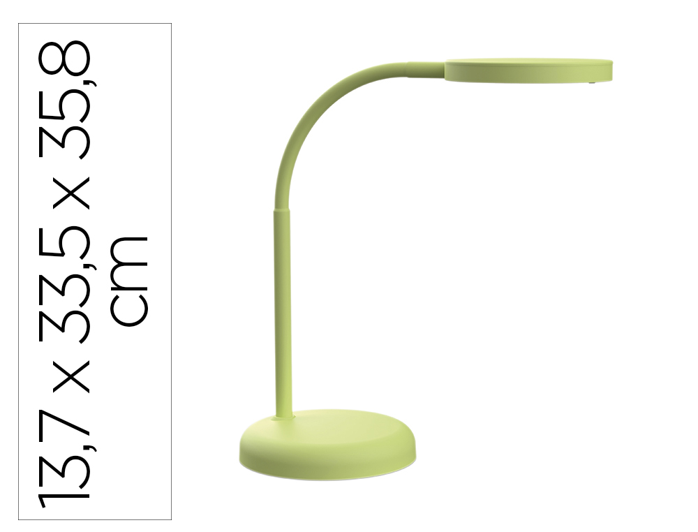 CANDEEIRO DE ESCRITORIO MAUL LED JOY COR VERDE LIMA 137X335X358 MM