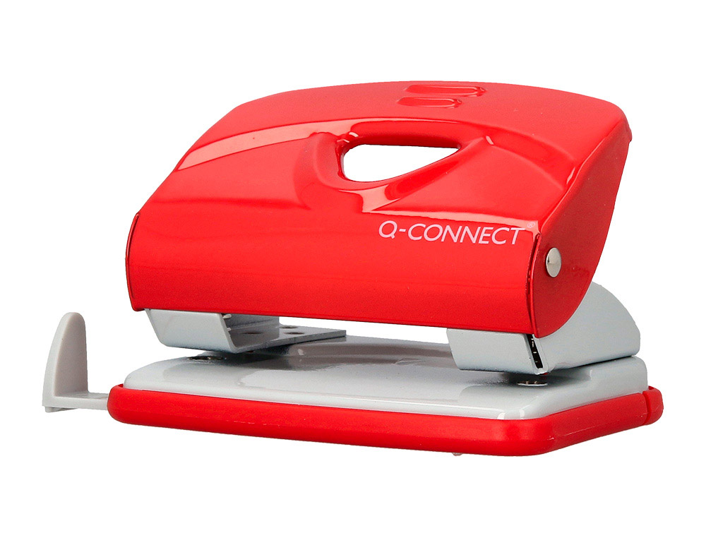 FURADOR Q-CONNECT KF14219 VERMELHO ABERTURA 2 MM CAPACIDADE 20 FOLHAS