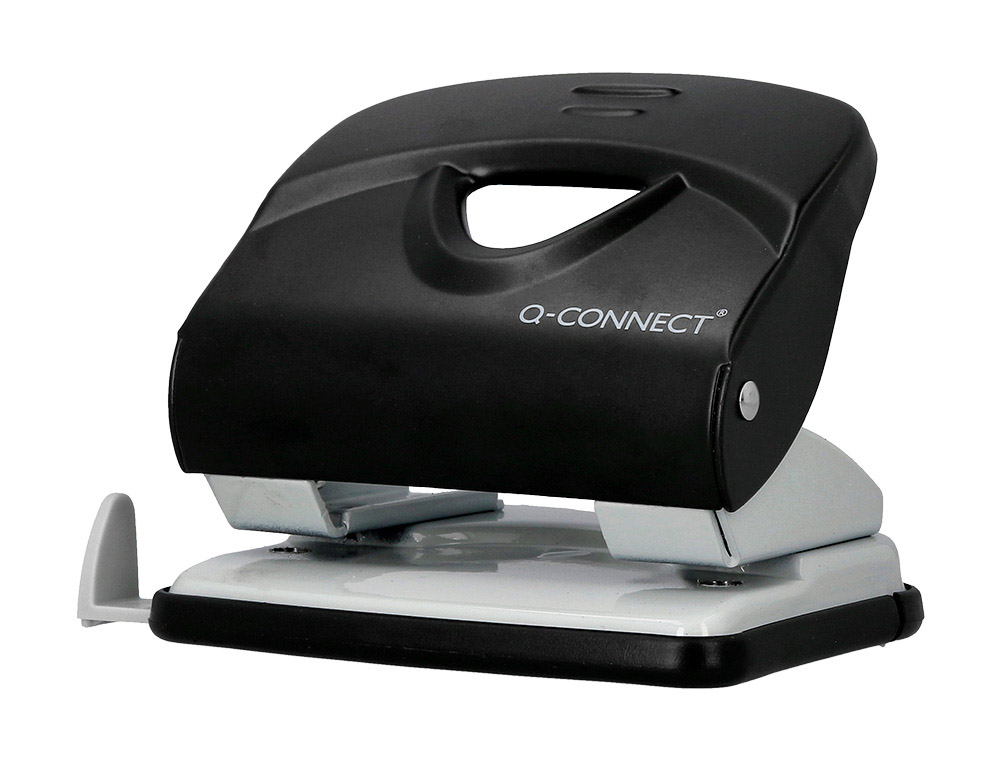 FURADOR Q-CONNECT KF14220 PRETO ABERTURA 2,7 MM CAPACIDADE 30 FOLHAS