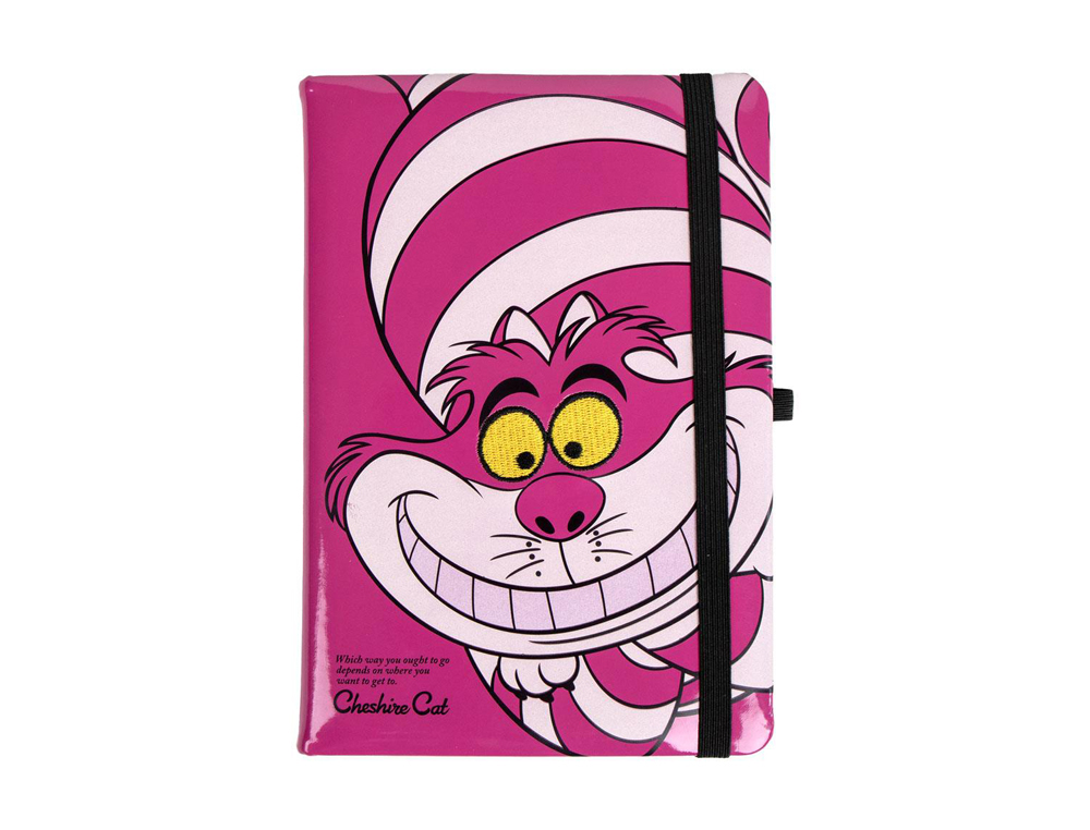 CADERNO DE NOTAS CERDA PREMIUM DISNEY ALICE COM ELASTICO DIN A5
