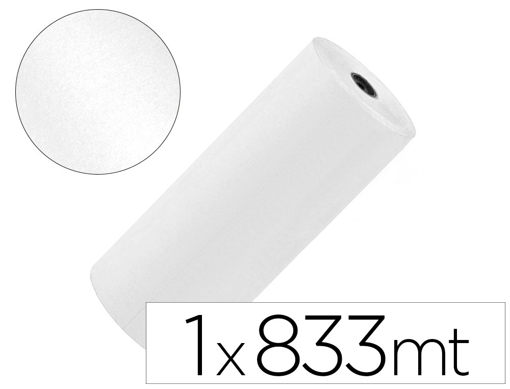 PAPEL KRAFT LIDERPAPEL BRANCO BOBINE 1 MT X 833 MT ESPECIAL PARA EMBALAGEM PESO 50 KG