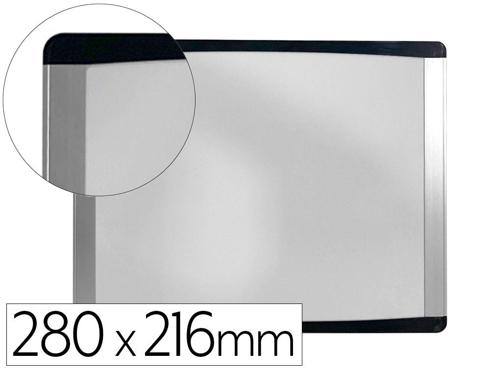 PIZARRA BLANCA BI-OFFICE INKA MAGNETICA ACERO LACADO MARCO DE ALUMINIO 280X216 CM