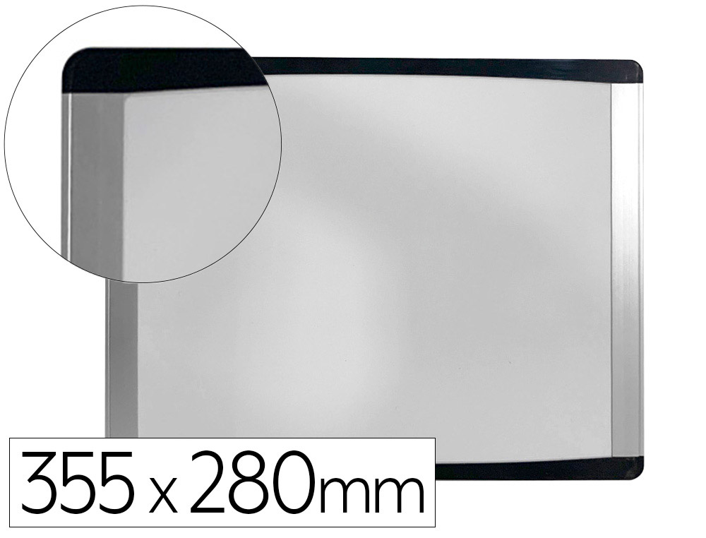 PIZARRA BLANCA BI-OFFICE INKA MAGNETICA ACERO LACADO MARCO DE ALUMINIO 355X280 CM