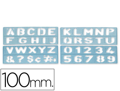 ESCANTILHAO LETRAS E NUMEROS 100MM