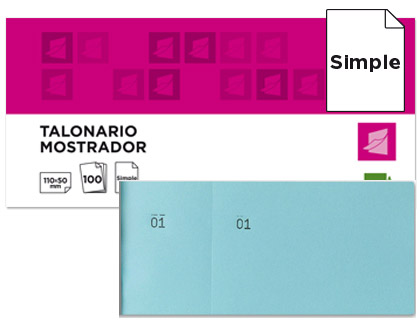 BLOCO DE TALOES 6/4 AZUL