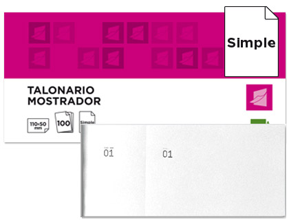 BLOCO DE TALOES 6/4 BRANCO