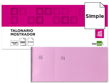 BLOCO DE TALOES 1/3 ROSA