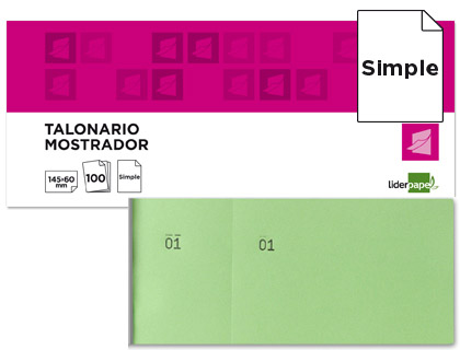 BLOCO DE TALOES 1/3 VERDE