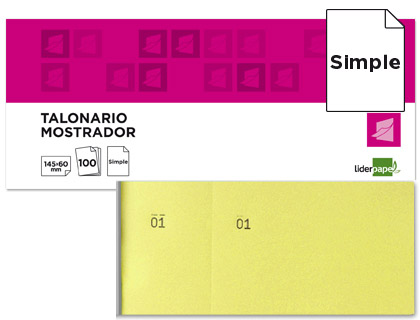 BLOCO DE TALOES 1/3 AMARELO