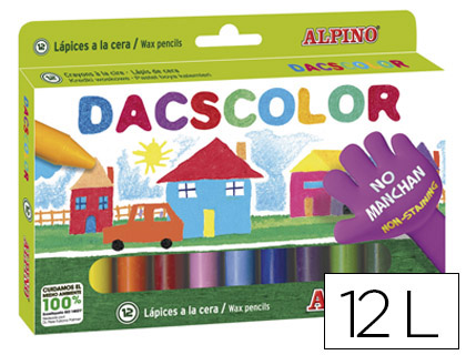 LAPIS DE CERA ALPINO DACS COM 12 LAPIS