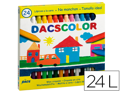 LAPIS DE CERA ALPINO DACS COM 24 LAPIS