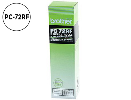 CONSUMIVEL FAX T104/106 BROTHER DE TRANSFERENCIA TERMICA 2 BOBINES DURAAO 140 PAG