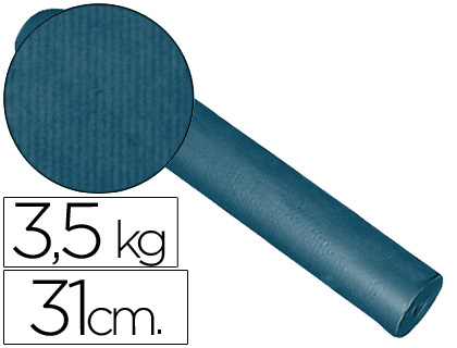 PAPEL FANTASIA KRAFT LISO COBALTO 31CM 3.5 KG