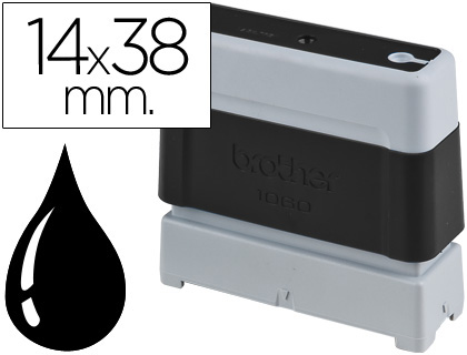 CARIMBO AUTOMATICO BROTHER 14 MM X 38 MM PRETO