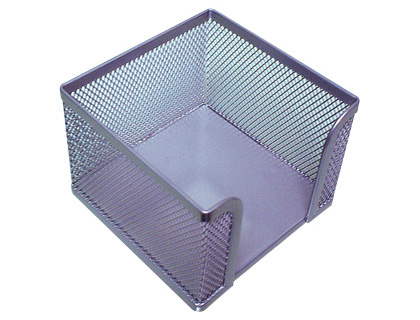 SUPORTE TACO DE PAPEL METALICO DE REDE PRATA