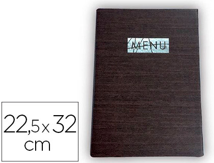 PORTA MENUS LIDERPAPEL 22,5 X 32 CM COM PROTECAO NAS ESQUINAS PARA 2 FOLHAS