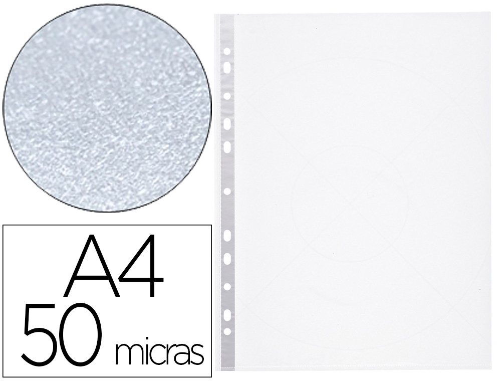 BOLSA CATALOGO/MICA Q-CONNECT DIN A4 50 MICRONS BOLSA DE 10 UNIDADES