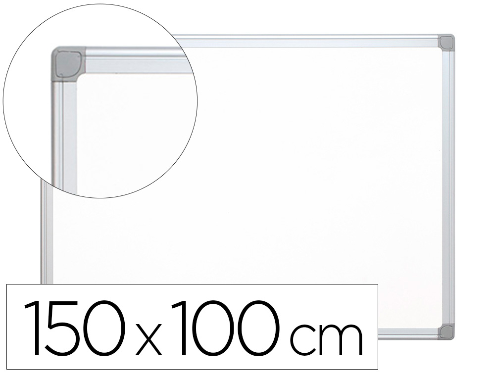 QUADRO BRANCO Q-CONNECT LACADO MAGNETICO CAIXILHO ALUMINIO 150X100 CM