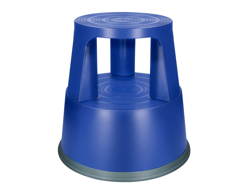 TAMBORETE Q-CONNECT COM RODAS RETRATEIS AZUL