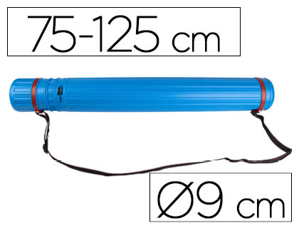 TUBO PORTA DESENHOS EXTENSIVEL 125 CM AZUL
