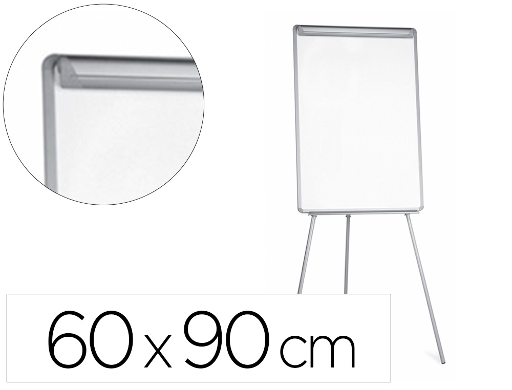 QUADRO BRANCO Q-CONNECT COM TRIPE 60X90 CM LAMINADO