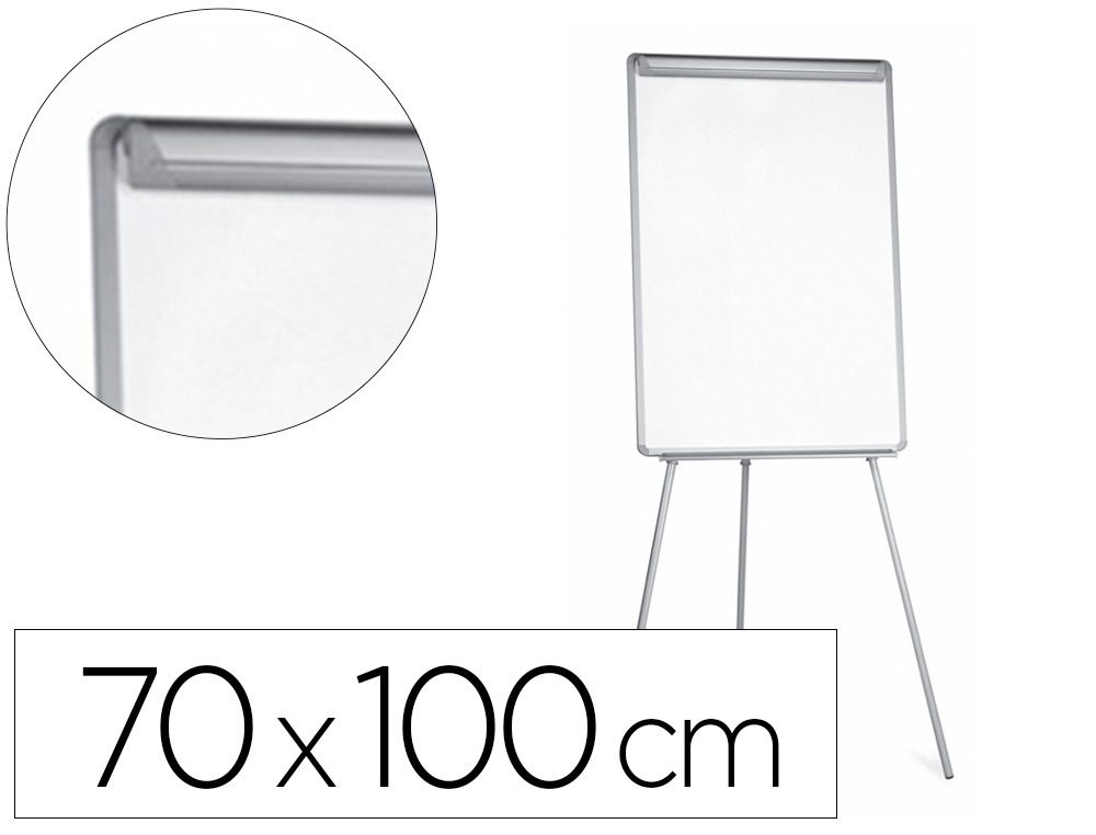QUADRO BRANCO Q-CONNECT COM TRIPE 70X100 CM LAMINADO
