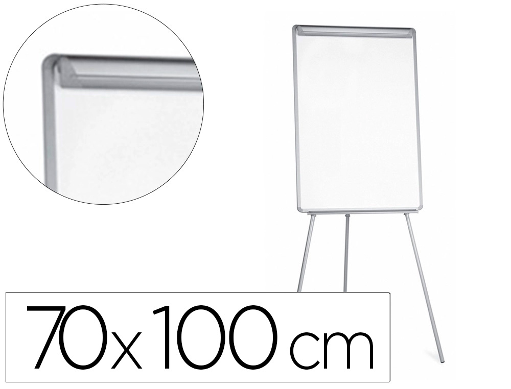 QUADRO BRANCO Q-CONNECT COM TRIPE 90X70X195 CM LACADO MAGNETICO