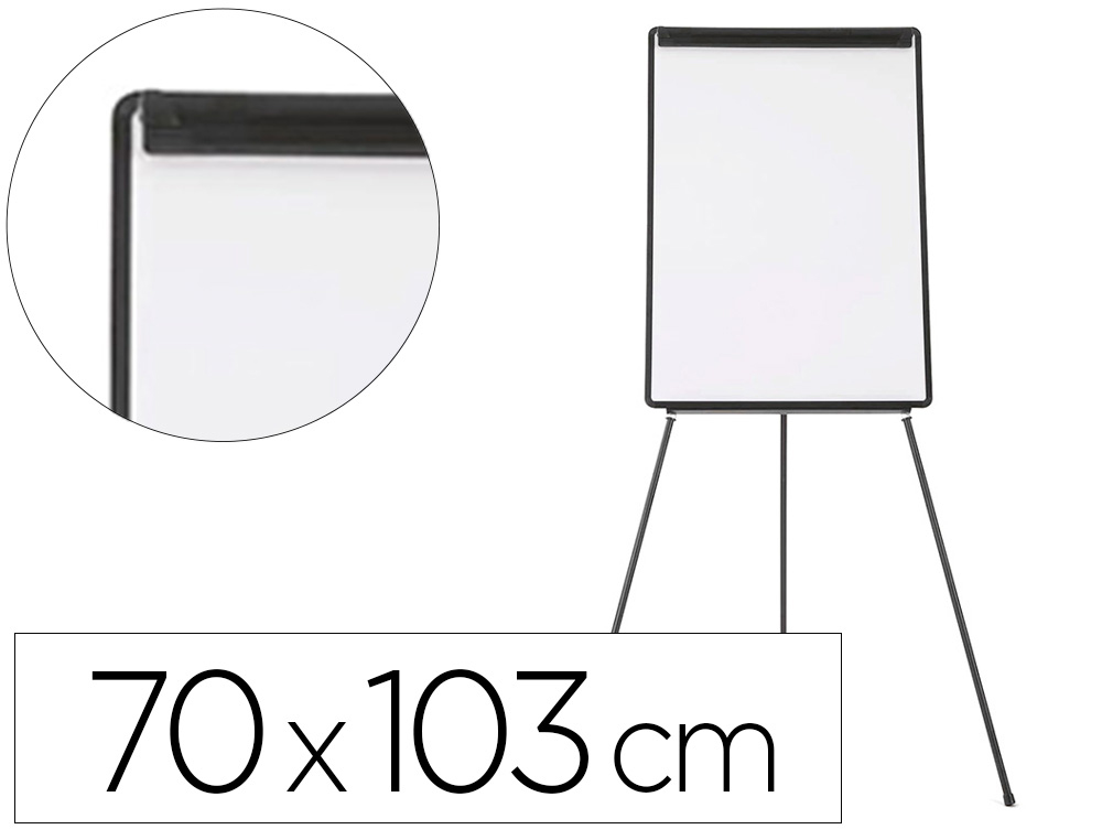 QUADRO BRANCO Q-CONNECT COM TRIPE 70X103 CM LAMINADO