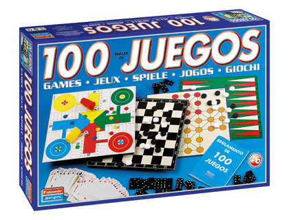 JOGO DE MESA FALOMIR -100 JOGOS REUNIDOS