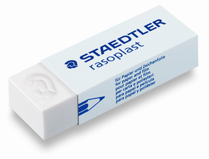 BORRACHA STAEDTLER BRANCA RASO PLAST- 526B20