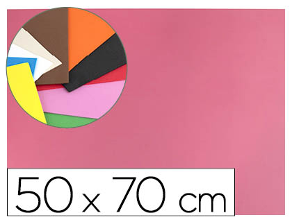 GOMA EVA LIDERPAPEL 50X70 CM 60GR 1,5 MM ESPESSURA ROSA