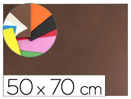 GOMA EVA LIDERPAPEL 50X70 CM 60GR 1,5 MM ESPESSURA CASTANHO
