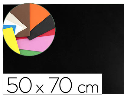 GOMA EVA LIDERPAPEL 50X70 CM 60GR 1,5 MM ESPESSURA PRETO