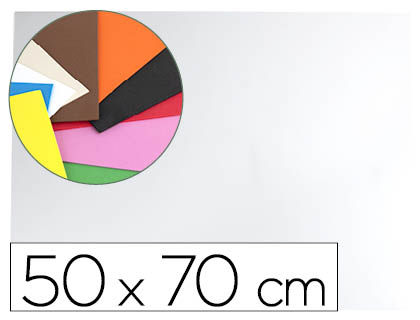 GOMA EVA LIDERPAPEL 50X70 CM 60GR 1,5 MM ESPESSURA BRANCO