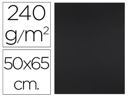 CARTOLINA LIDERPAPEL 50X65 CM 240 GR PRETO