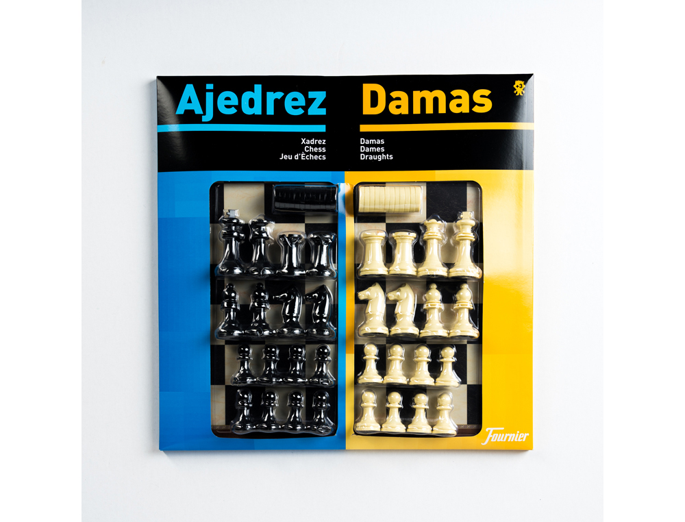 XADREZ COM DAMAS TABULEIRO GRANDE 41X40X4,6 CM