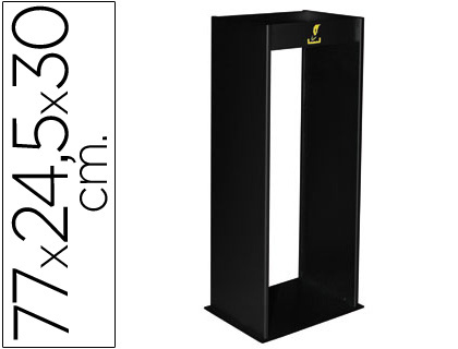 CINZEIRO METALICO COM REDE PARA AREIA COR PRETA 770X245X300 MM