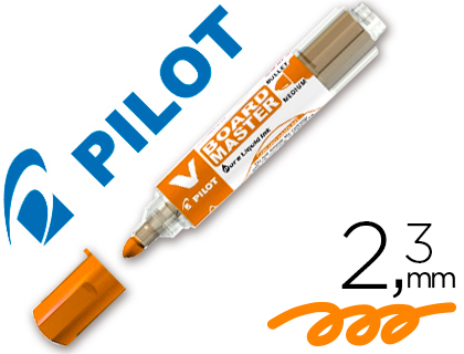 MARCADOR PILOT BOARD MASTER PARA QUADRO BRANCO LARANJA TINTA LIQUIDA TRAO 2,3MM
